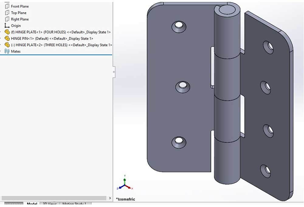 Full assembly in SOLIDWORKS