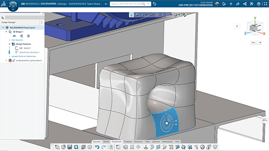 基于浏览器的Solidworks Cloud CAD用于3D机械设计