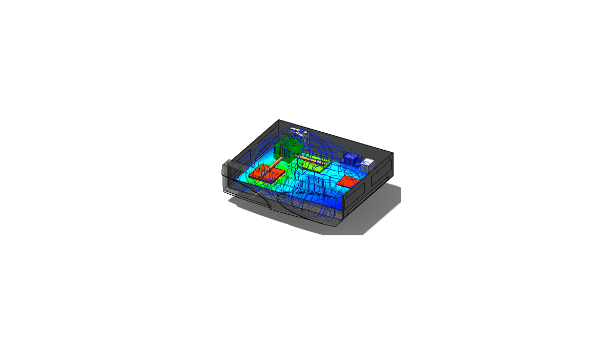SolidWorks流量模拟：电子冷却模块