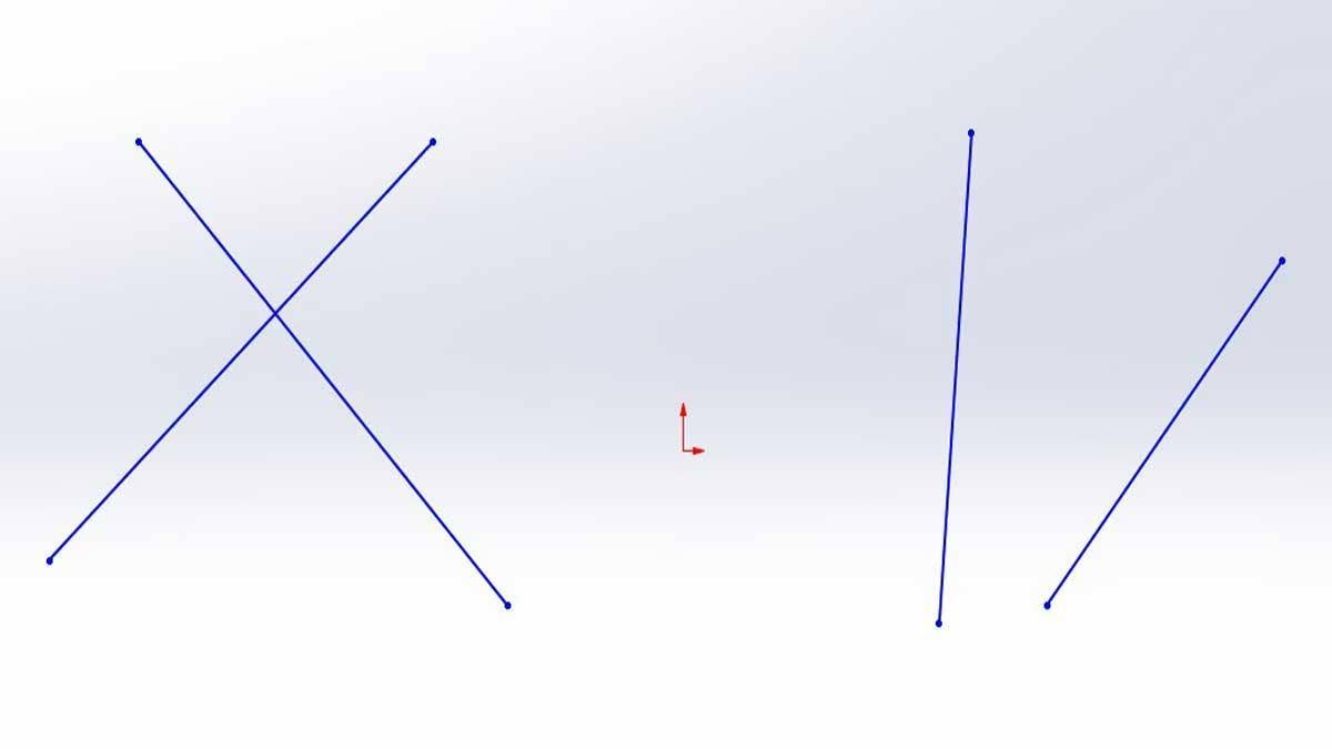 如何添加一个点之间的相交线在SOLIDWORKS草图