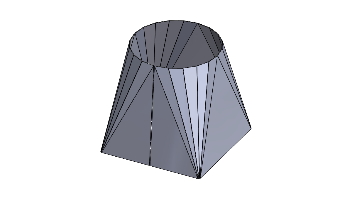 SOLIDWORKS：使用Lofted Bend功能创建一个金属正方形